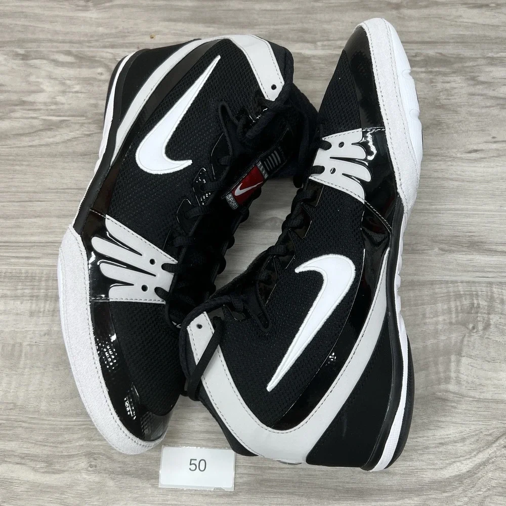 Nike Freek Wrestling Shoes Black True White Mens Size 11.5 316403 011 New